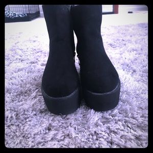 Ankle platform boots